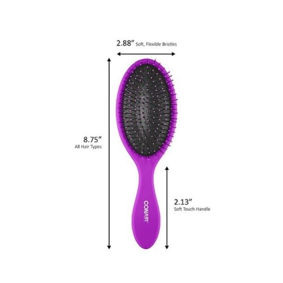 Conair Gently Detangle Wet Or Dry Hair Brush - Picture 3 of 5